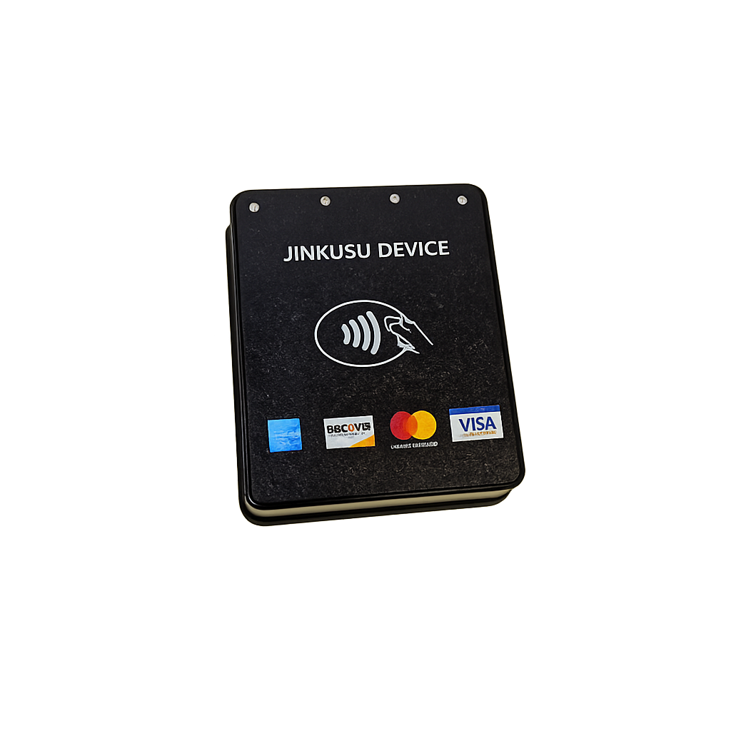 Jinkusu Device — NFC field hardware unit with motion and ambient sensors